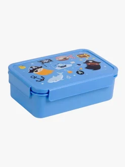 ALittleLovelyCompany Spisetid*A Little Lovely Company Bento Madkasse, Pirater Blå/Flerfarvet