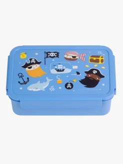 ALittleLovelyCompany Spisetid*A Little Lovely Company Bento Madkasse, Pirater Blå/Flerfarvet