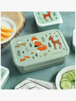 ALittleLovelyCompany Spisetid*A Little Lovely Company Bento Madkasse, Skovens Venner Grøn