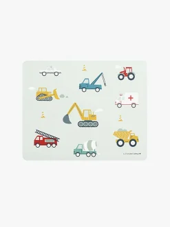 ALittleLovelyCompany Spisetid*A Little Lovely Company Dækkeserviet, Køretøjer Blå/Flerfarvet