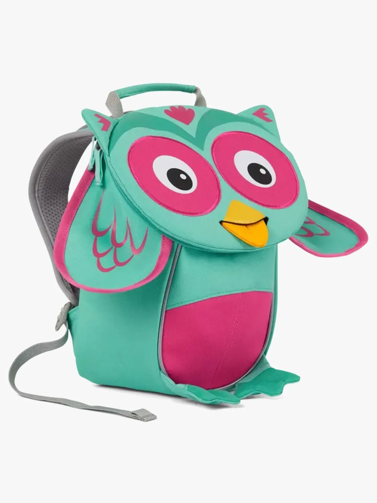 Affenzahn Tasker*Small Friend Rygsæk 4L, Owl Grøn/Lyserød