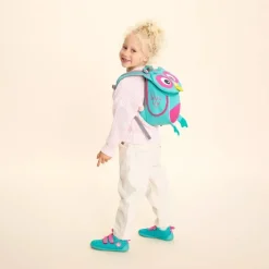 Affenzahn Tasker*Small Friend Rygsæk 4L, Owl Grøn/Lyserød