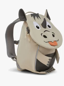 Affenzahn Tasker*Small Friend Rygsæk 4L, Rhino Grå/Beige/Orange
