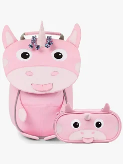Børn Affenzahn Small Friend Rygsæk 4L & Penalhus, Unicorn