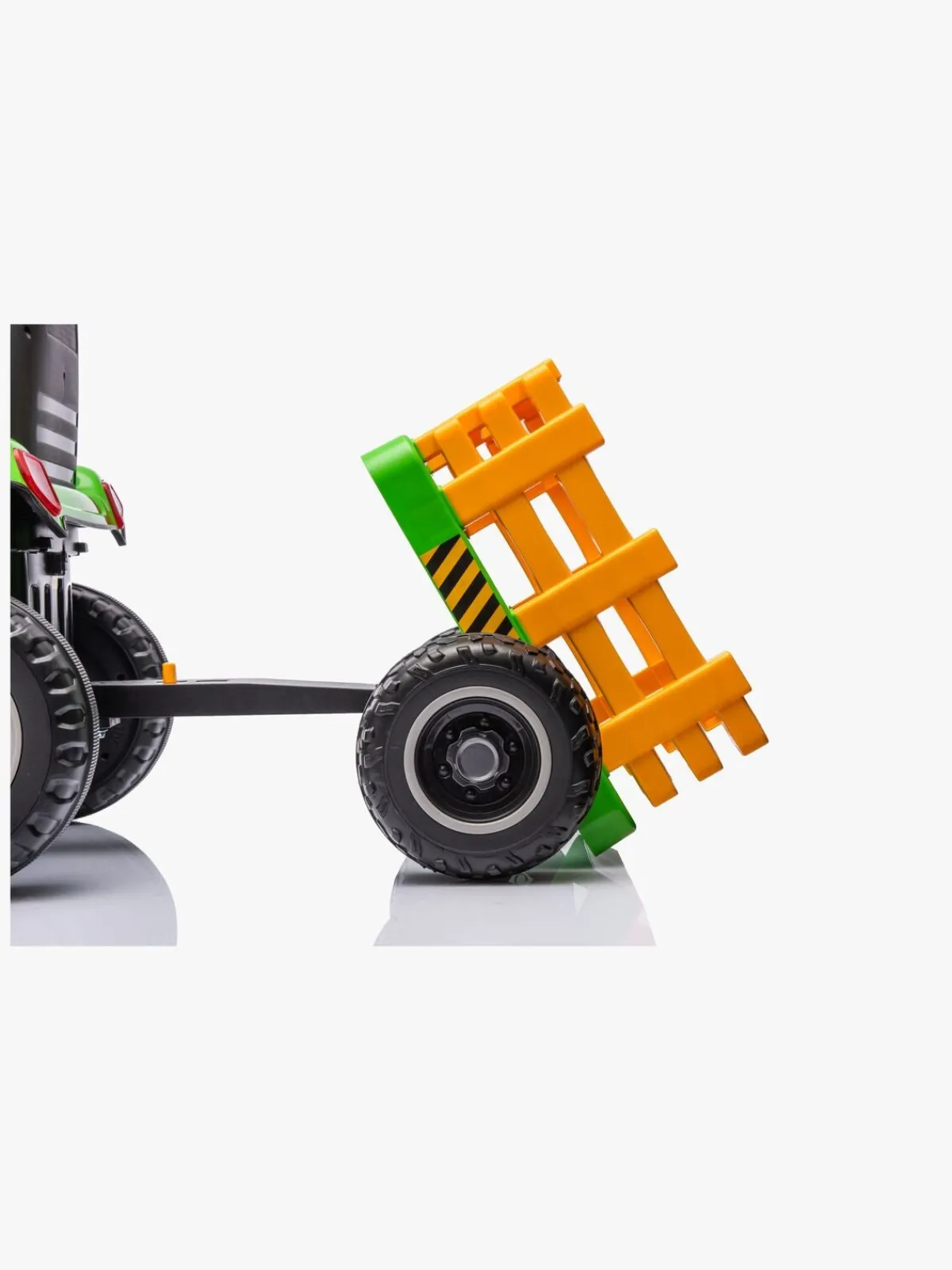 AlexGarage1 Elbiler & -Køretøjer*Alex's Garage Eltraktor med Trailer, Grøn Grøn