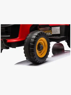 AlexGarage1 Elbiler & -Køretøjer></noscript>Alex's Garage Eltraktor med Trailer, Rød