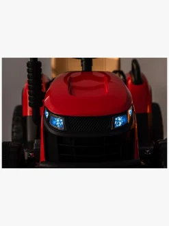 AlexGarage1 Elbiler & -Køretøjer></noscript>Alex's Garage Eltraktor med Trailer, Rød