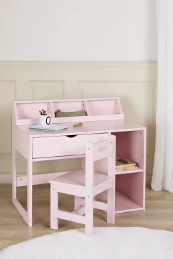 Børn AliceFox Børnemøbler>Alice & Fox FAY Skrivebord med Stol, Pink