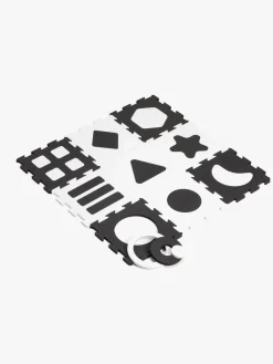 Børn AliceFox Alice & Fox Legetæppe m. 9 Brikker 32x32, Sort/Hvid