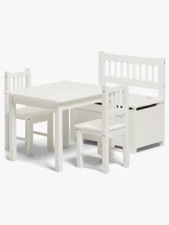 Børn AliceFox Børnemøbler></noscript>Alice & Fox LOVIS Bord & Stole + Sofa med Opbevaring, Hvid