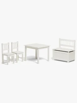 Børn AliceFox Børnemøbler></noscript>Alice & Fox LOVIS Bord & Stole + Sofa med Opbevaring, Hvid