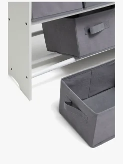 AliceFox Børnemøbler*Alice & Fox LUISA Reol med Opbevaringskasser, Grå