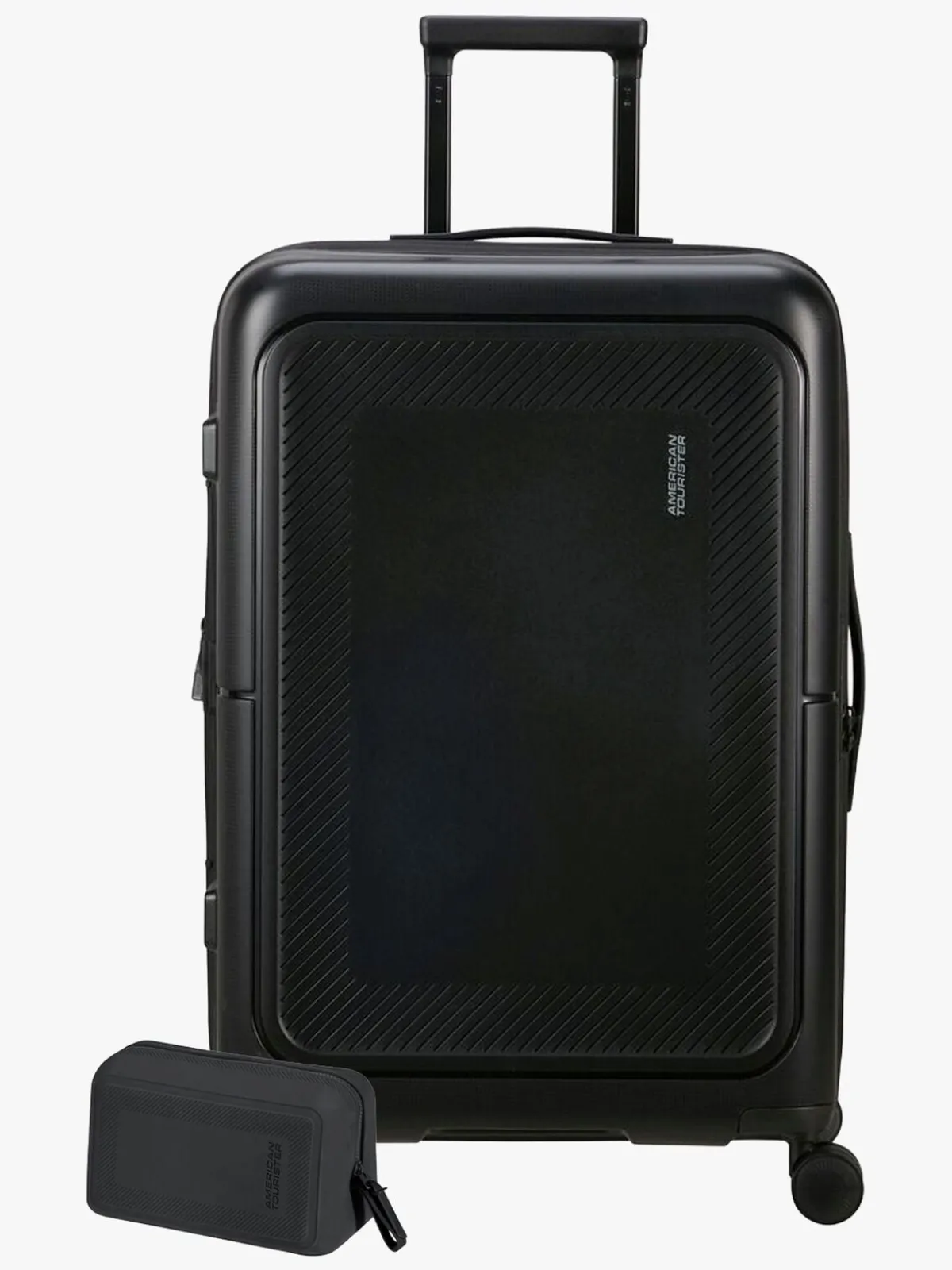 Børn AmericanTourister American Tourister Dashpop Kuffert 76-84L & Toilettaske POP, True Black
