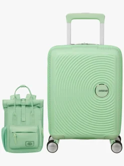 AmericanTourister Tasker*American Tourister Soundbox Kuffert 22L & Urban Groove City 7L Mini Sæt, Pastel Green