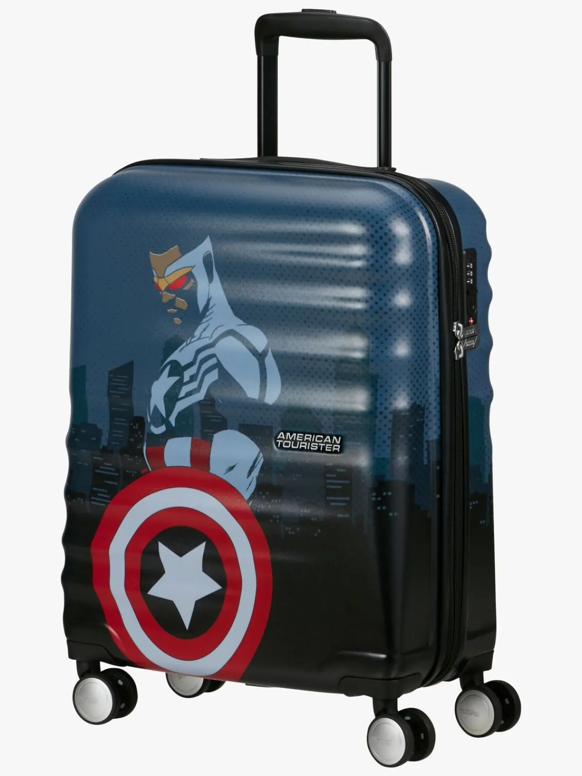 AmericanTourister Tasker*American Tourister Wavebreaker Kuffert 36L, Marvel Captain America City Blå
