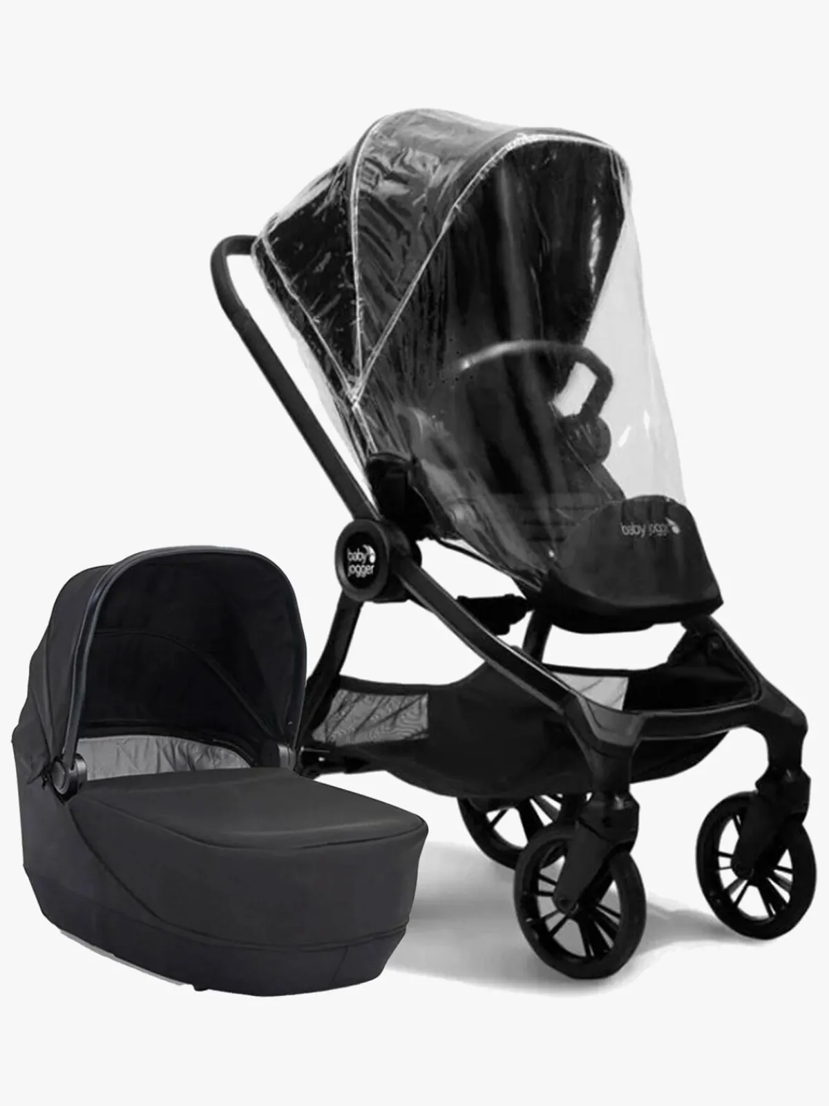 BabyJogger Vognpakker>Baby Jogger City Sights Duovogn inkl. Regnslag, Rich Black