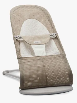 BABYBJORN BabyBjörn Balance Soft Skråstol Mesh, Gråbeige/Hvid
