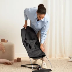 BABYBJORN BabyBjörn Balance Soft Skråstol Woven/Jersey, Mørkegrå