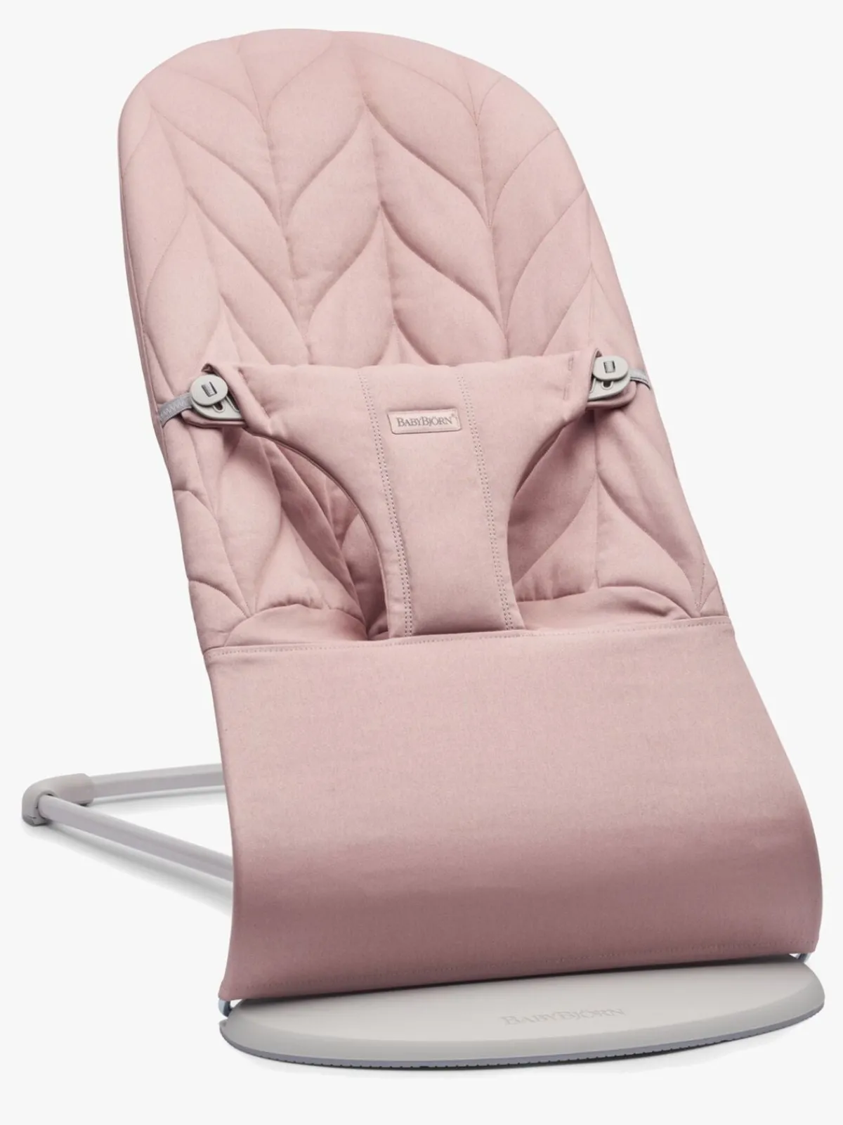 BABYBJORN BabyBjörn Bliss Skråstol Woven Bladmønstret Quilt, Gammelrosa