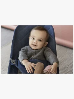 BABYBJORN BabyBjörn Bliss Skråstol Woven Classic Quilt, Midnatsblå