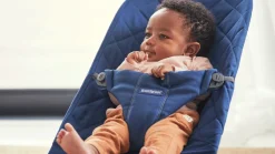 BABYBJORN BabyBjörn Bliss Skråstol Woven Classic Quilt, Midnatsblå