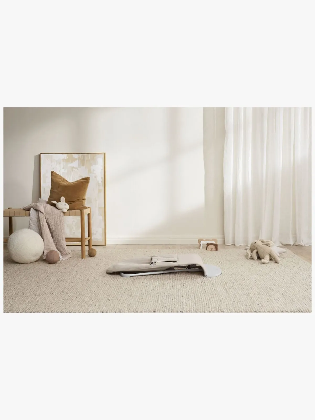 BABYBJORN BabyBjörn Bliss Skråstol Woven Mélange, Lys