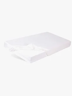 BabyMatex Sengetøj*Jersey Stræklagen til Børnesenge 90 x 190 cm, Hvid