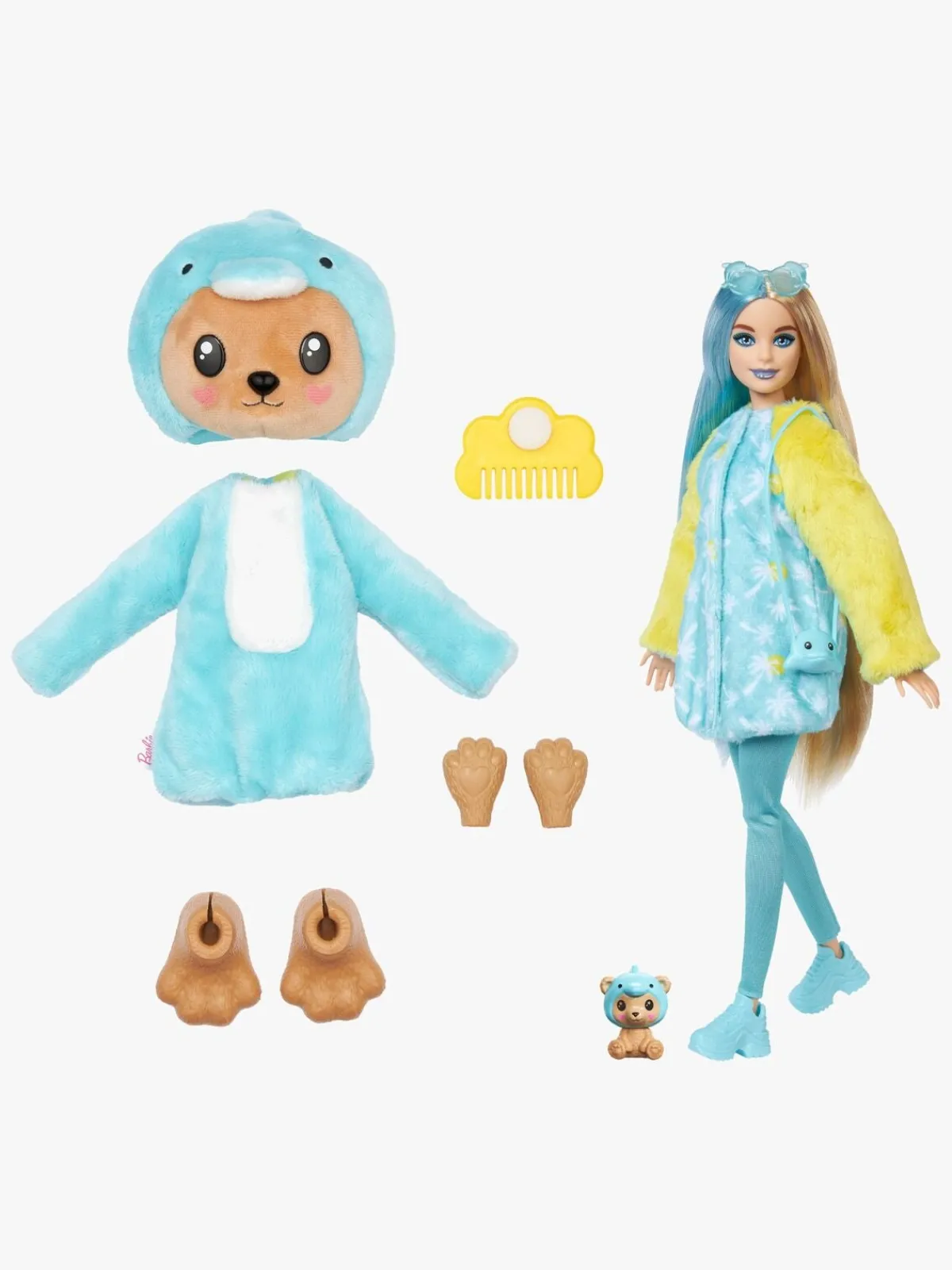 Barbie Dukker & Bamser*Cutie Reveal Dukke Animal Series Delfin Flerfarvet