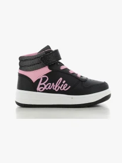 Børn Barbie High Sneakers, Sort/Lyserød