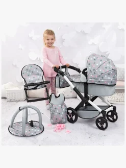 BayerDesign Bayer Design Combi Dukkevogn Xeo Sæt, Grey