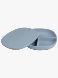 b.box Tallerken med Låg Silikone, Ocean