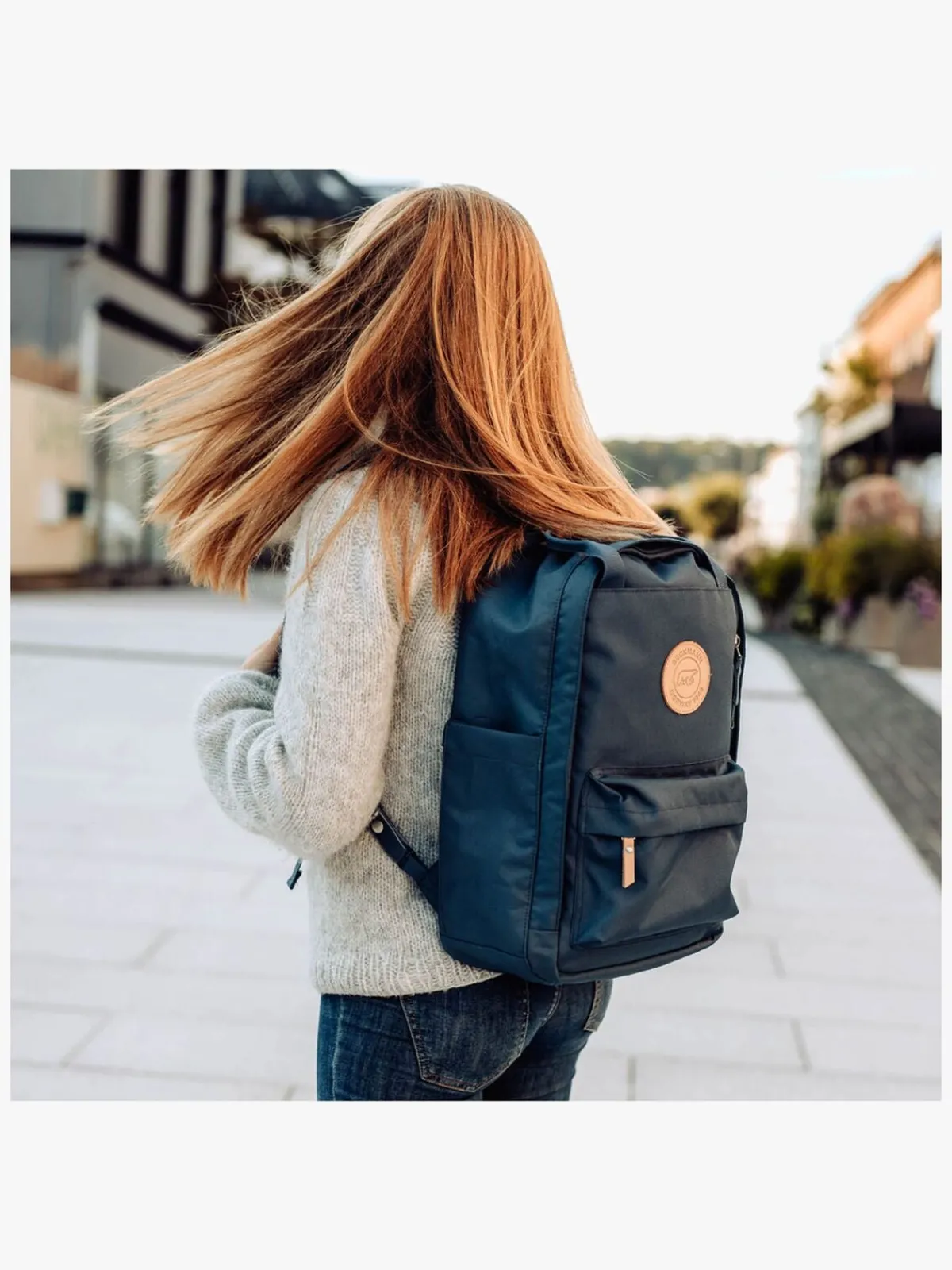 Børn Beckmann City Light Rygsæk 20L, Blue Fade