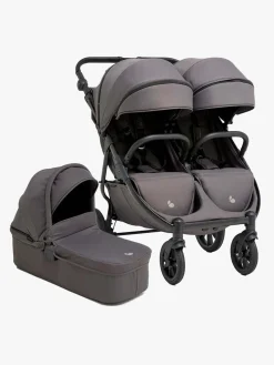 Beemoo BFF60 2 Søskendevogn inkl. Liggedel, Fog Grey