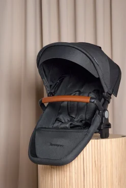 Beemoo Vogndele>Maxi 4 Twin Søskendesæde, Black/Black
