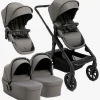Beemoo Pro Max Søskendevogn inkl. Liggedele, Mocha Grey