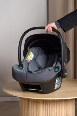 Beemoo Autostole 0-13 Kg*Route i-Size Autostol Baby, Mineral Grey Grå
