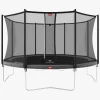 BERG Favorit Regular Trampolin 380 inkl. Comfort Sikkerhedsnet, Grå