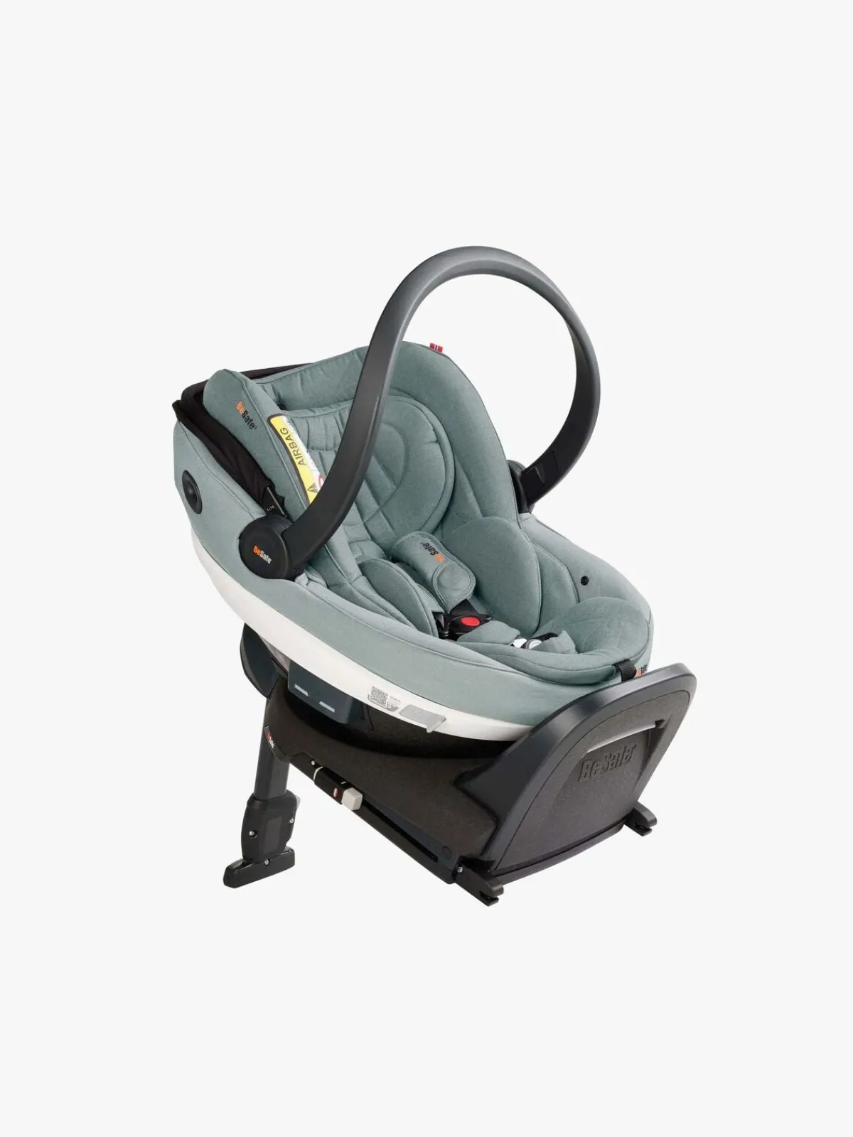 BeSafe Autostole 0-13 Kg*Go Beyond Autostol Baby, Sea Green Mélange Grøn