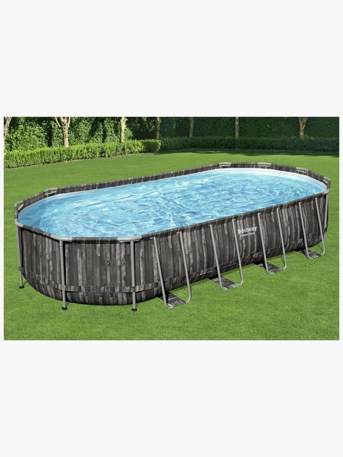 Bestway Power Steel Oval poolsæt 732x366x122 cm