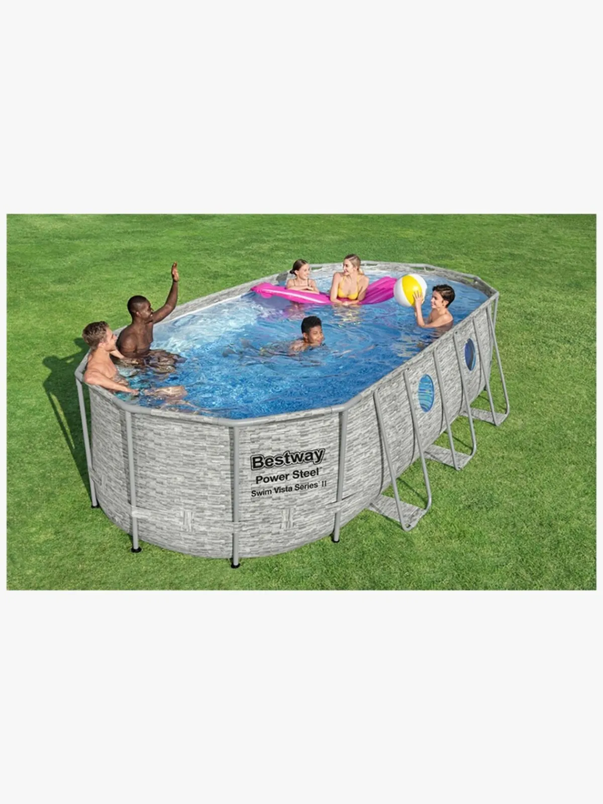 Bestway Power Steel Swim Vista Series Oval poolsæt 549x274x122 cm