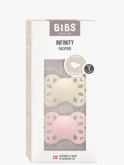 BIBS Infinity Sut 2-pak Str. 1 Anatomical, Ivory/Blossom