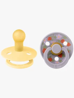 BIBS x Liberty Colour Strawberries Sut 2-pak Latex Str. 1, Pale Butter Mix