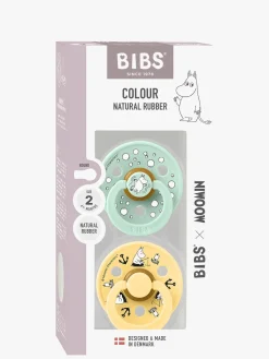 BIBS Sutter & Suttesnore></noscript>x Moomin Colour Sailing Sut 2-pak Latex Str. 2, Nordic Mint