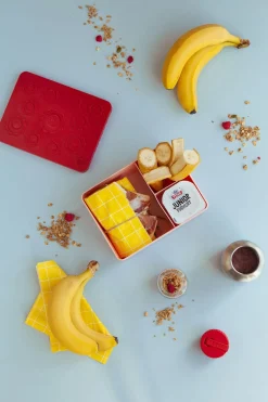 Blafre Spisetid*Madkasse 3 rum Blomst Orange/Gul