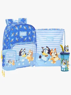 Bluey Tasker*Rygsæk 10L, Gymnastikpose, Penalhus & Flaske, Let's Play