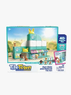 TileTown Byggesæt & Lego>Bluey Tile Town Pet Clinic Magnetsæt 48 Brikker