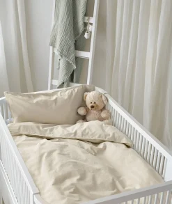 Borgans Sengetøj*Borganäs Sengesæt Humble 100 x 130 2-delt, Beige