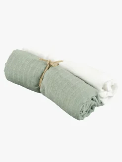 Børn Borgans Borganäs Stofble 70x70 2-pak, Grøn