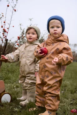 Børn CeLaVi Regntøj></noscript> Foret Regndragt, White Pepper