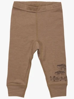 CeLaVi Underdele|Uldtøj*Leggings, Coca Mocha Melange Brun